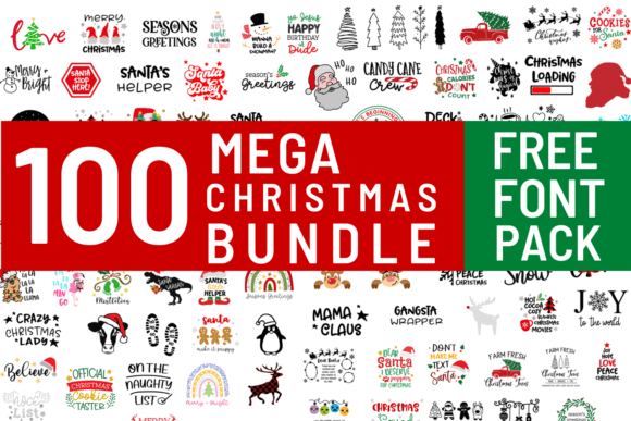 100 Mega Christmas Bundle with Free Font: A Graphics & Crafts Review