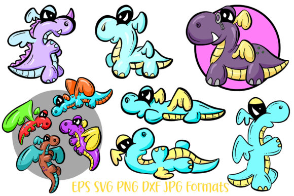 12 Cute Dinosaur Dragon Illustrations: A Design Asset Worth Considering