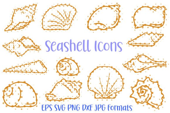 12 Seashell Shell Icon Illustration SVG – A Practical Graphic Design Asset for Creative Sellers