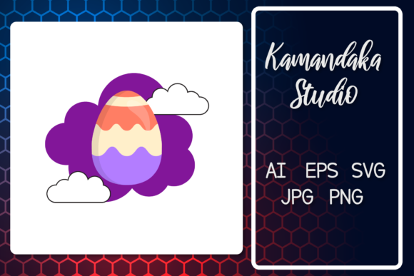 Easter Cloud Icon: A Versatile Graphic Design Freebie for Seasonal Projects