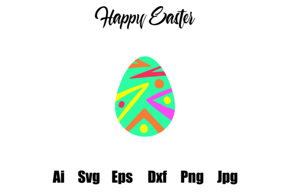 Easter - Colorful Eggs Illustration: A Versatile Graphic Design Asset for Handmade Businesses