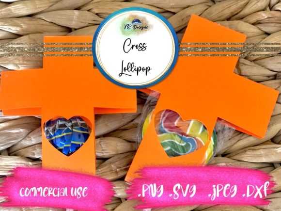 Easter Cross Lollipop Holder: A Christian Graphic Asset for Seasonal Content Publishing