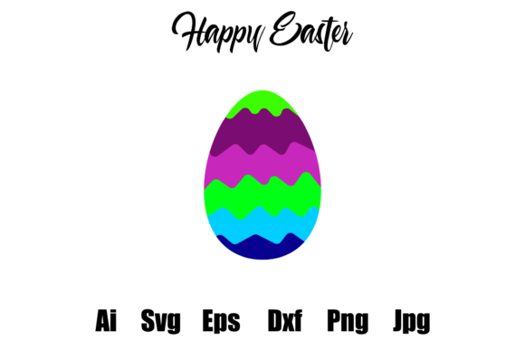Easter Egg Colorful Illustration Vector: A Vibrant Graphic Design Asset for Creative Sellers