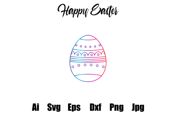 Easter Egg Gradient Line Arts: A Versatile Graphic Design Freebie for Creative Projects