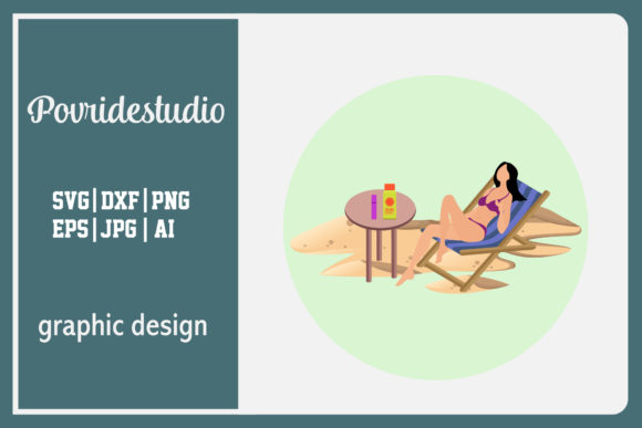 Flat Illustration - Summer Women Relax: A Graphics Freebie Worth Considering for Client Projects