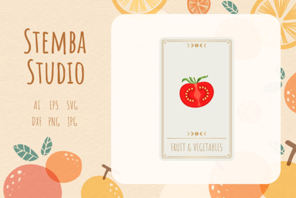 Fruit Tomato Card Vector Design: A Freebie with Real Graphic Design Potential