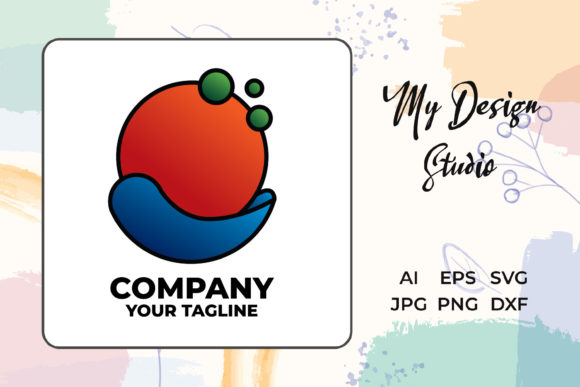 Logo Company Filled Outline Style Circle: A Versatile Freebie for Creative Marketing