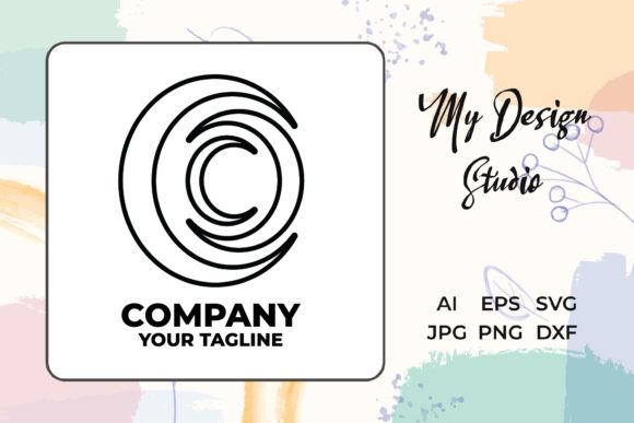 Logo Company Material Outline Vortex: A Freebie for Bold Blog Graphics