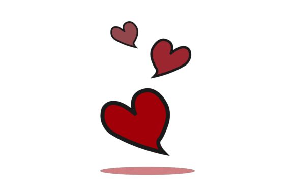 Love Red - Slowly Falling: A Romantic Vector for Crafts and Graphics