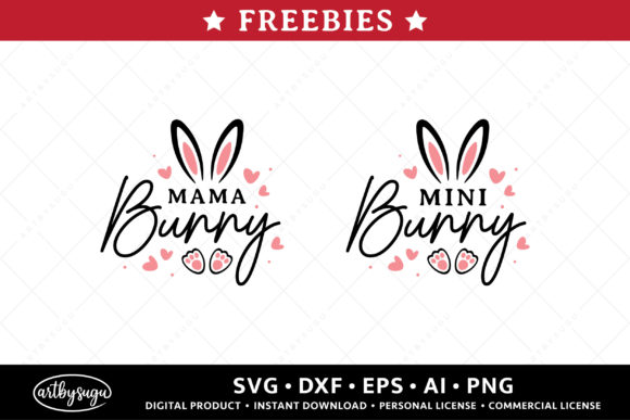 Mama Bunny SVG & Mini Bunny SVG Freebies: A Designer’s Practical Take