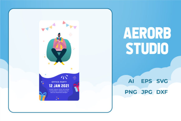 Office Party Card Invitation Design – A Freebie Graphic for Smart Sellers