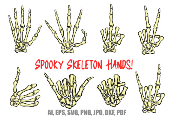 Skeleton Zombie Hands and Fingers SVG: A Festive Graphic Design Asset for Local Brands